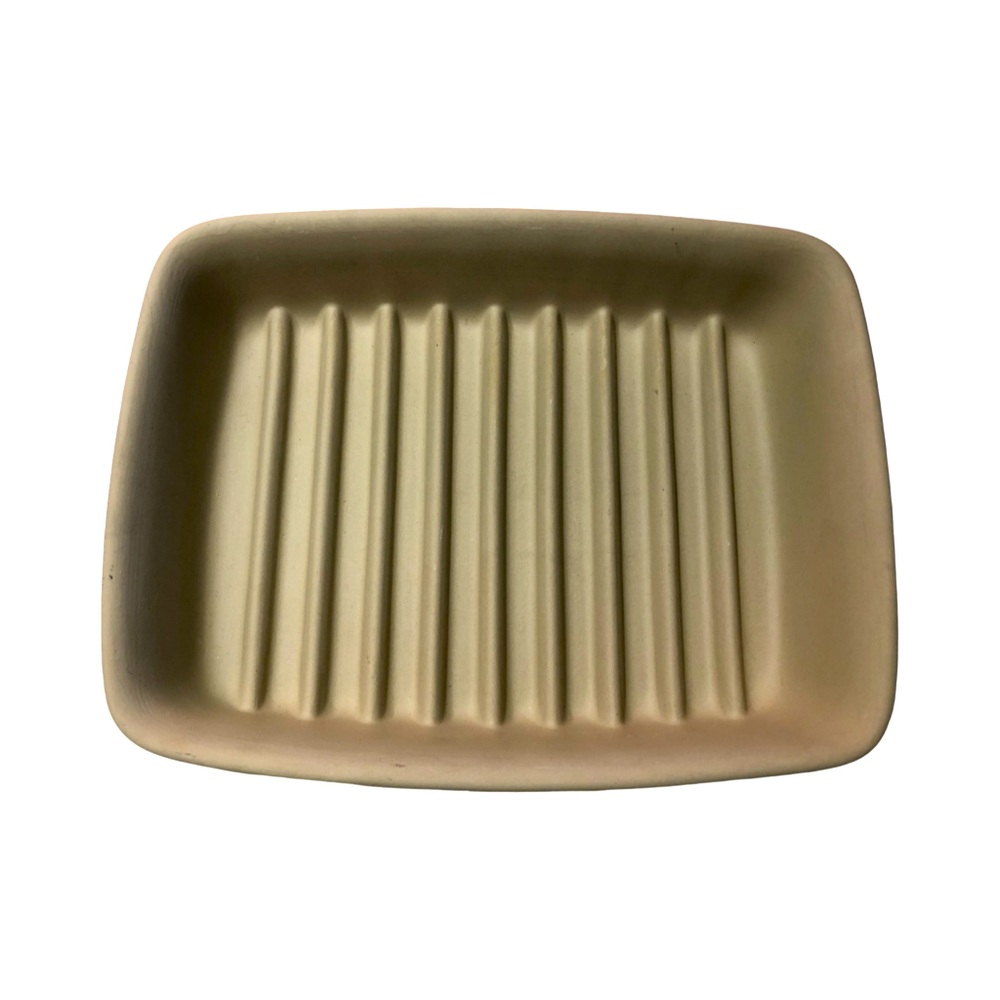 Pampered Chef Stoneware Small Ridged Baker Brand New Without Box 23x17x4.5 cm